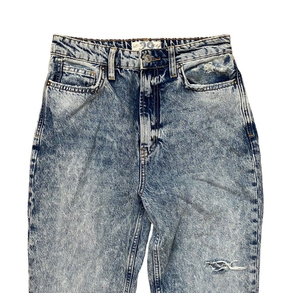 We The Free 29 My Own Lane Jeans High Rise Acid Wash Distressed - Picture 7 of 12